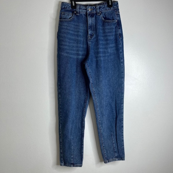 Simple Society Mom Jeans Pants Womens Straight Leg Denim Sz 5/27 - Picture 1 of 8